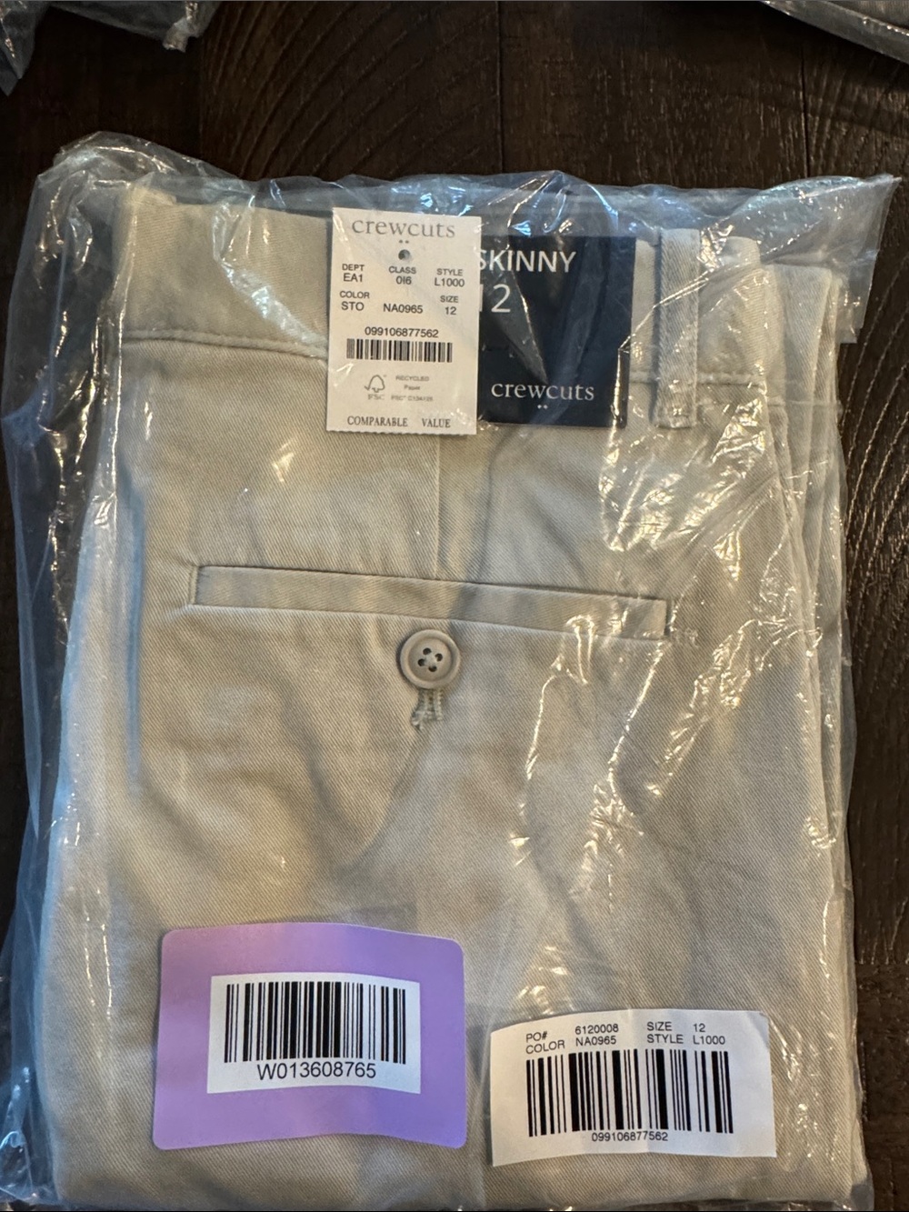 J. Crew Factory crewcuts Skinny Chino Pants - Light Khaki